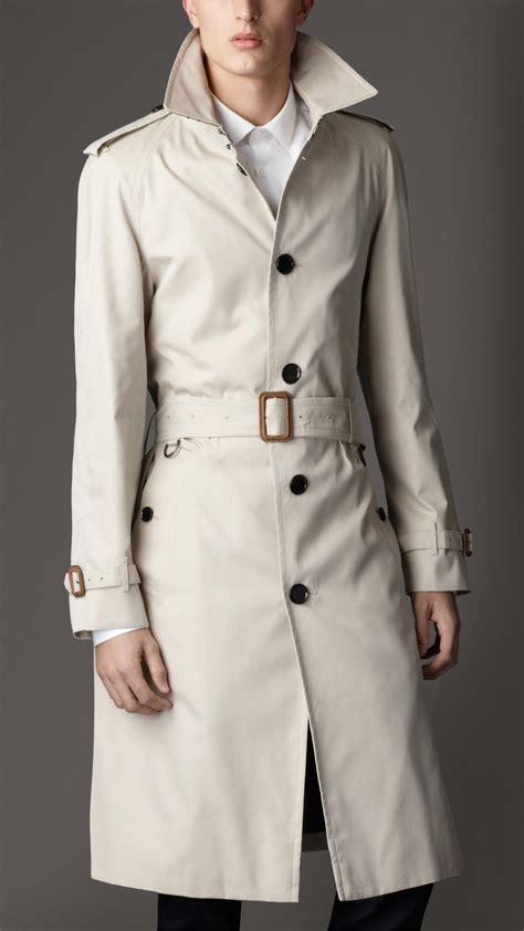 burberry gabardine trench coat mens buy leather detail|authentic burberry men trench coat.